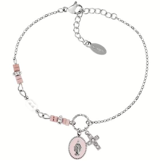 Bracciale Amen Donna Acciaio donna in Acciaio Agata ACBR818400B - ACBR818400B